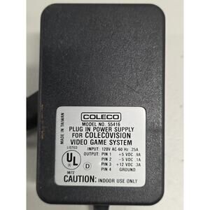 Coleco ColecoVision Power Supply 55416 OEM 4 Pin Tested Working
